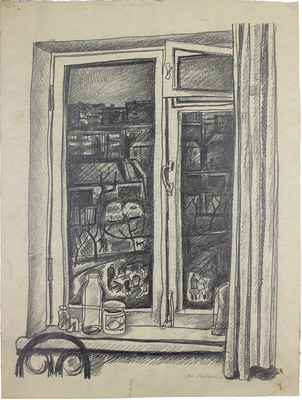 Бубнов Владимир Васильевич. Челябинск. Вид из окна квартиры на улице Южная, 4